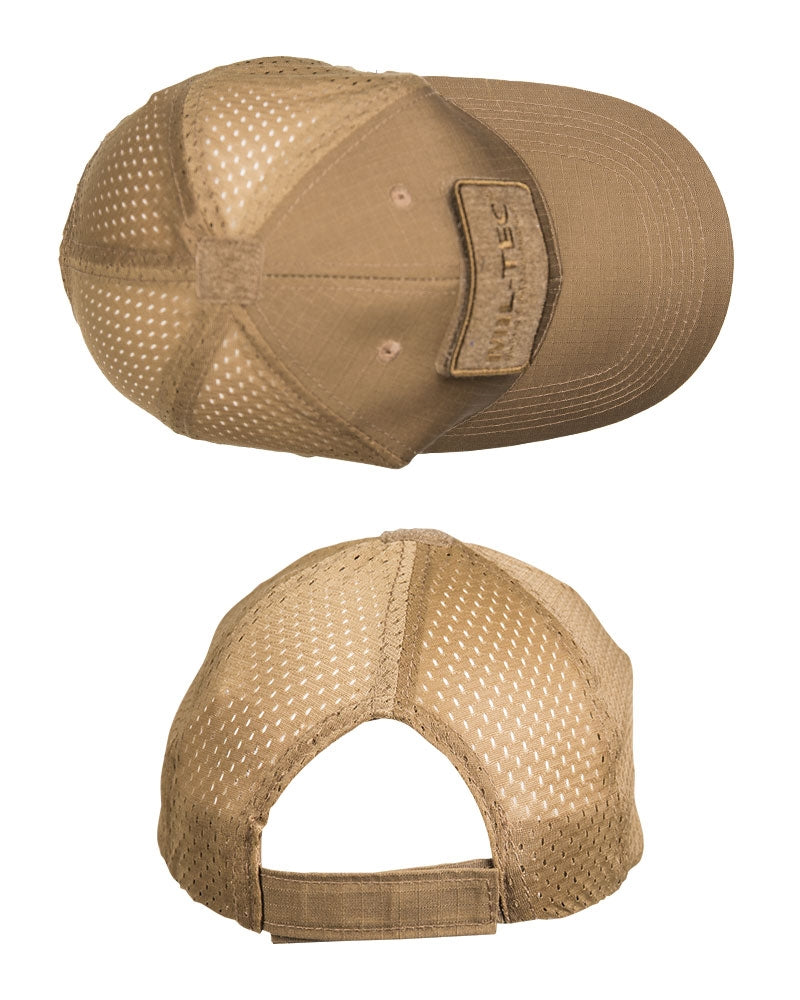 MIL-TEC Taktinė Kepurė Su Velcro Ir Tinkleliu